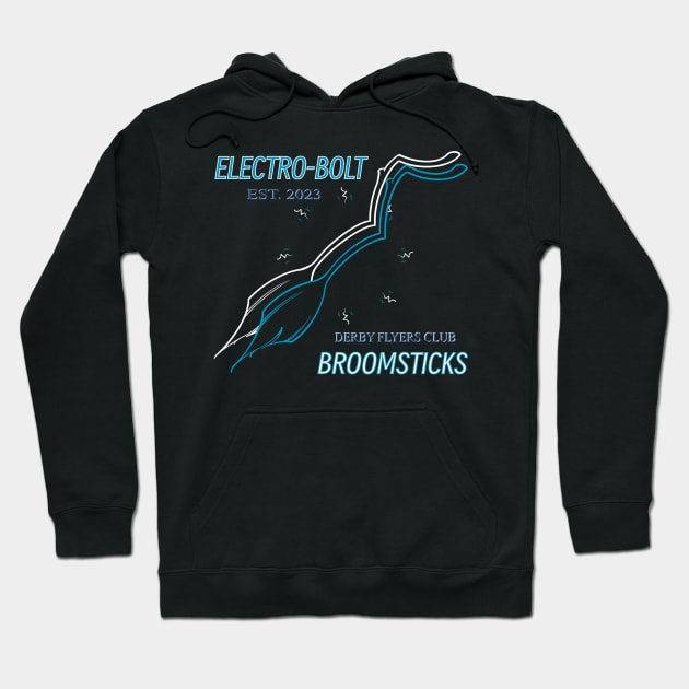 Electro-bolt Broomsticks Hoodie by Twisted Teeze 